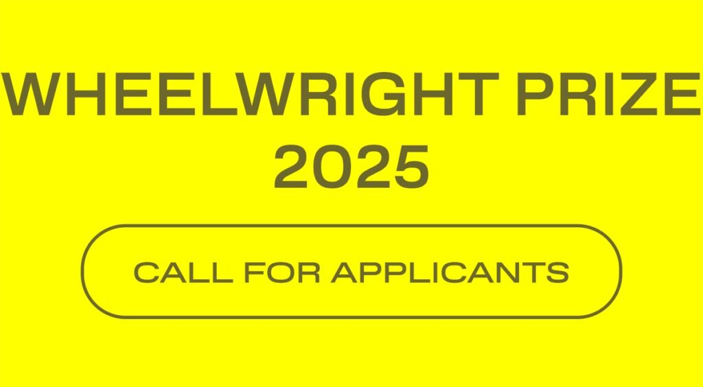 Wheelwright Prize 2025: Meld je nu aan